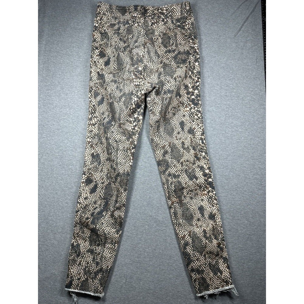 WE THE FREE PEOPLE RAW HEM‎ JEANS STRETCH REPTILE SNAKE PRINT SIZE 28 two faced - Picture 5 of 7